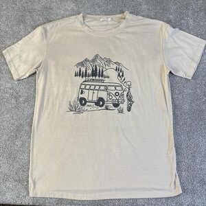 Romwe Volkswagen Nature Graphic T-Shirt Size Medium
